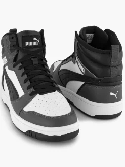Puma Zwart/ Witte Rebound V6-Heren Sneakers